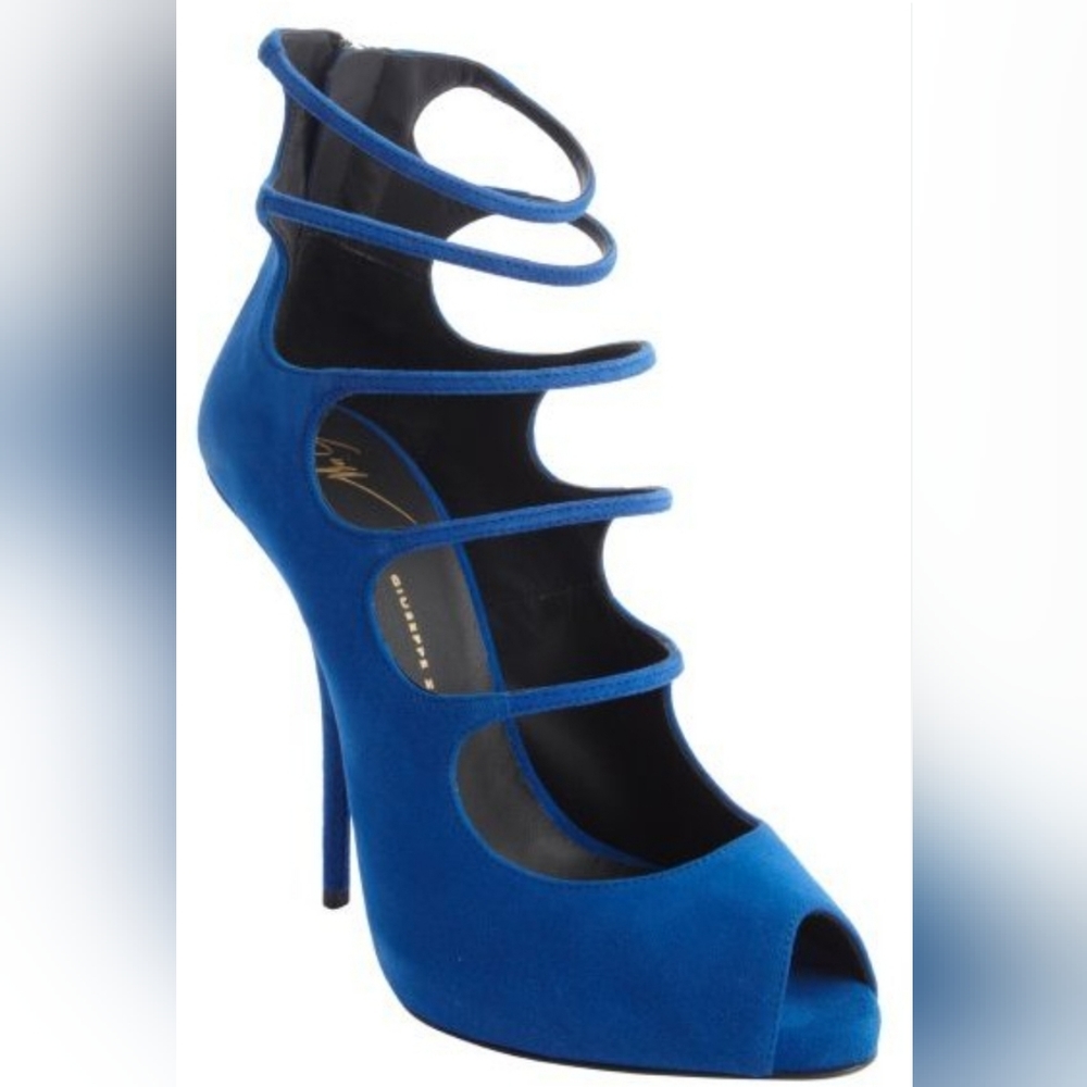 Giuseppe Nanotti Stilletto Heels. Cobalt blue.